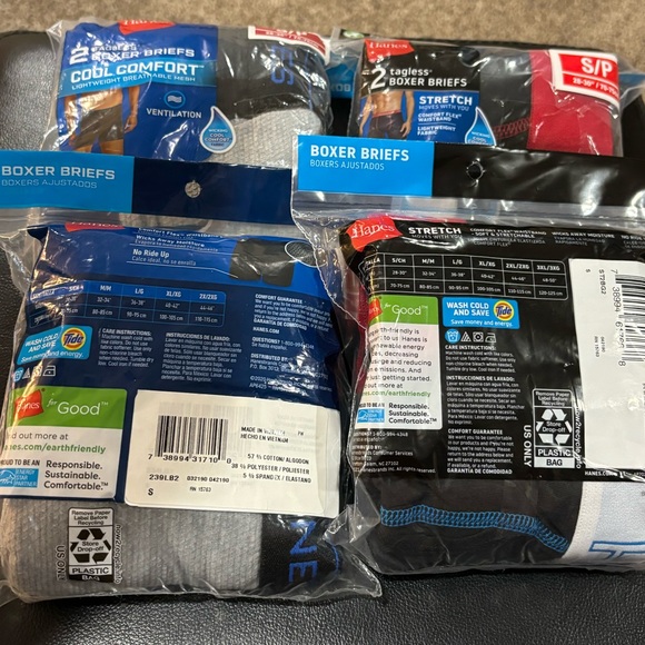 NEW Hanes boxer briefs size small 8 pair - Picture 3 of 3